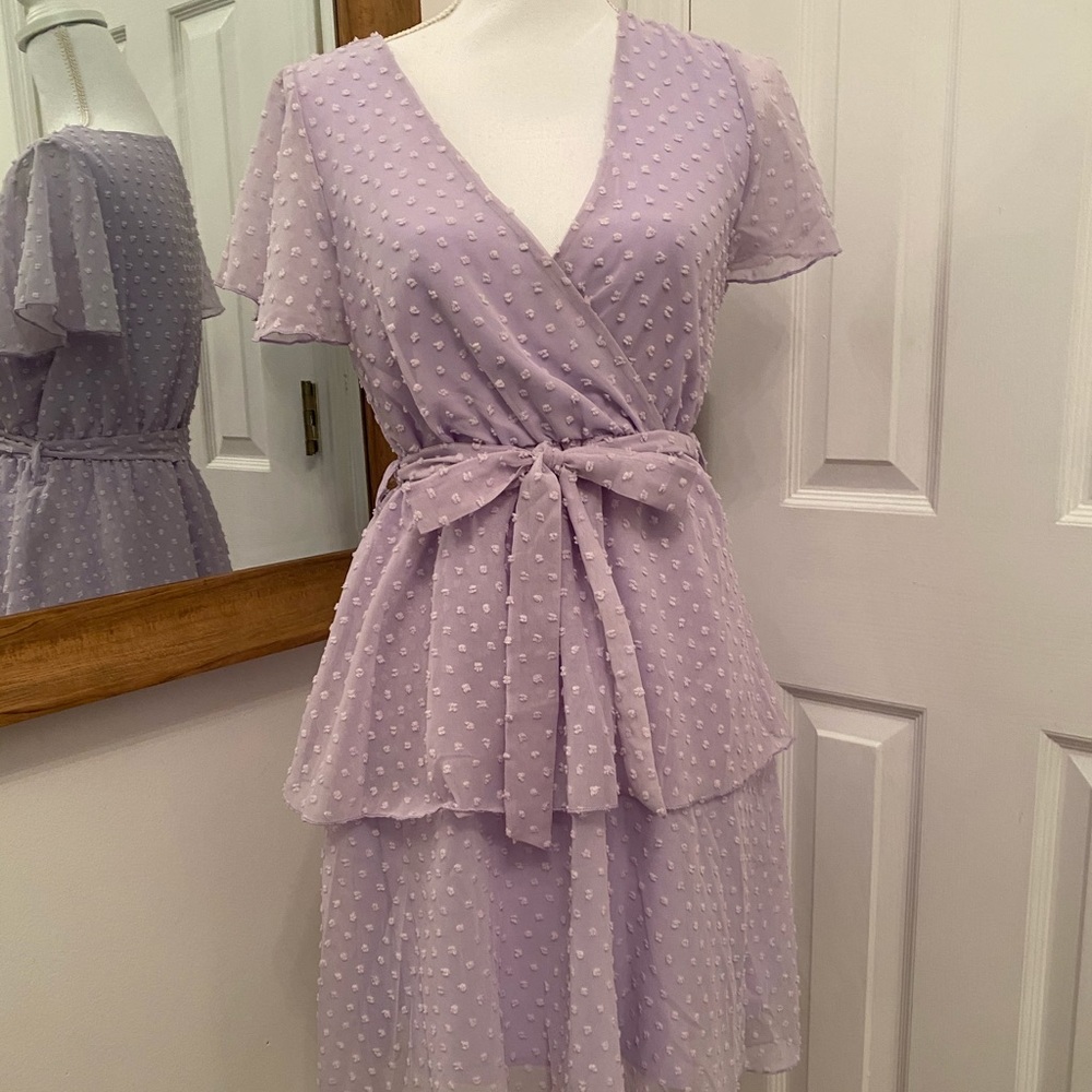 Purple Ruffle Dress Size S